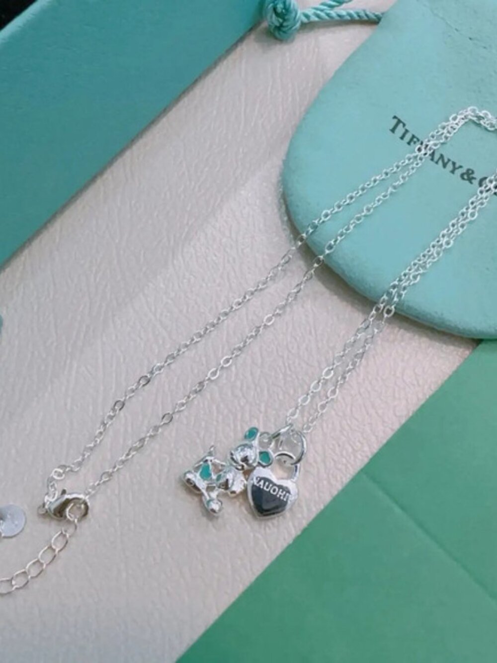 Tiffany & Co. Silver Mickey Mouse Necklace
